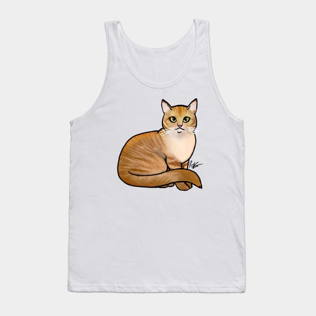 Cat - British Shorthair - Orange Tabby Tank Top by Jen's Dogs Custom Gifts and Designs